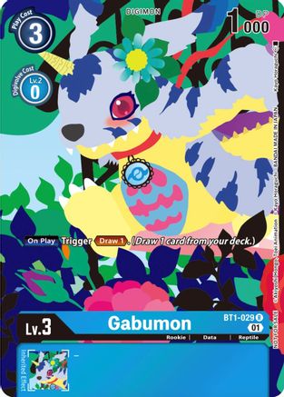 Gabumon - BT1-029 (Tamer's Card Set 2 Floral Fun) (BT1-029) - Release Special Booster - Premium Digimon Single from Bandai - Just $1.50! Shop now at Game Crave Tournament Store