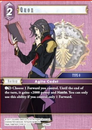 Quon (REBELLION'S CALL) Foil - Premium Final Fantasy Single from Rebellion's Call - Just $0.34! Shop now at Game Crave Tournament Store
