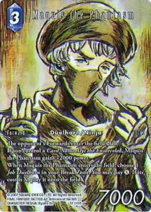 Maquis the Phantasm (Full Art) (REBELLION'S CALL) Foil - Premium Final Fantasy Single from Rebellion's Call - Just $4.47! Shop now at Game Crave Tournament Store