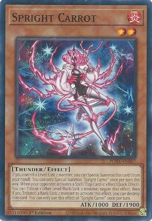 Spright Carrot (POTE-EN007) - Power of the Elements Unlimited - Premium Yugioh Single from Konami - Just $0.08! Shop now at Game Crave Tournament Store