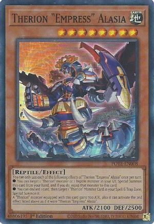 Therion "Empress" Alasia (POTE-EN008) - Power of the Elements 1st Edition - Premium Yugioh Single from Konami - Just $0.25! Shop now at Game Crave Tournament Store