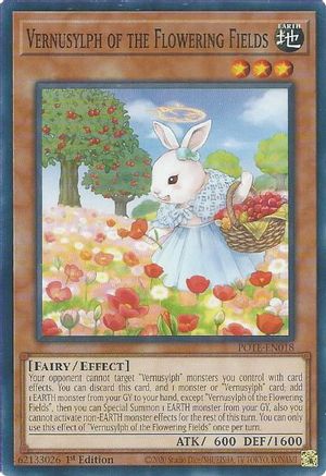 Vernusylph of the Flowering Fields (POTE-EN018) - Power of the Elements 1st Edition - Premium Yugioh Single from Konami - Just $0.25! Shop now at Game Crave Tournament Store