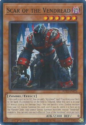 Scar of the Vendread (POTE-EN024) - Power of the Elements Unlimited - Premium Yugioh Single from Konami - Just $0.25! Shop now at Game Crave Tournament Store