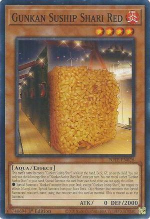Gunkan Suship Shari Red (POTE-EN026) - Power of the Elements Unlimited - Premium Yugioh Single from Konami - Just $0.08! Shop now at Game Crave Tournament Store
