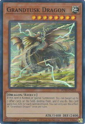 Grandtusk Dragon (POTE-EN033) - Power of the Elements Unlimited - Premium Yugioh Single from Konami - Just $0.08! Shop now at Game Crave Tournament Store
