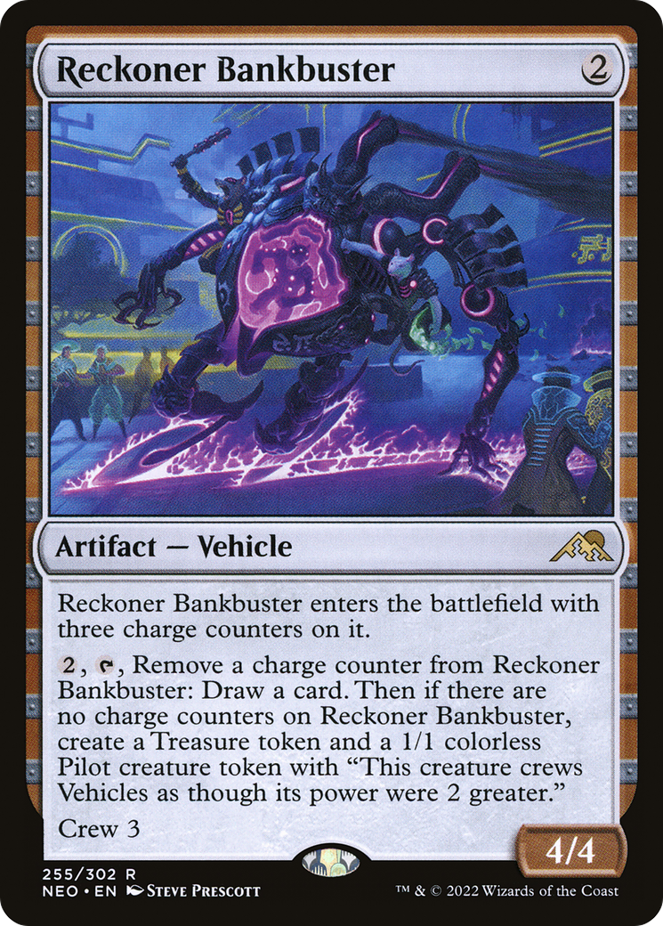 Reckoner Bankbuster (NEO-255) - Kamigawa: Neon Dynasty - Premium MTG Single from Wizards of the Coast - Just $0.28! Shop now at Game Crave Tournament Store