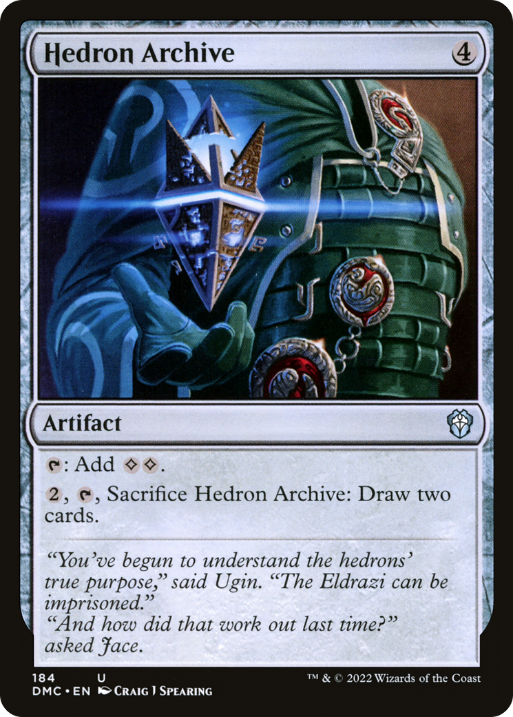 Hedron Archive (DMC-184) - Dominaria United Commander - Premium MTG Single from Wizards of the Coast - Just $0.08! Shop now at Game Crave Tournament Store