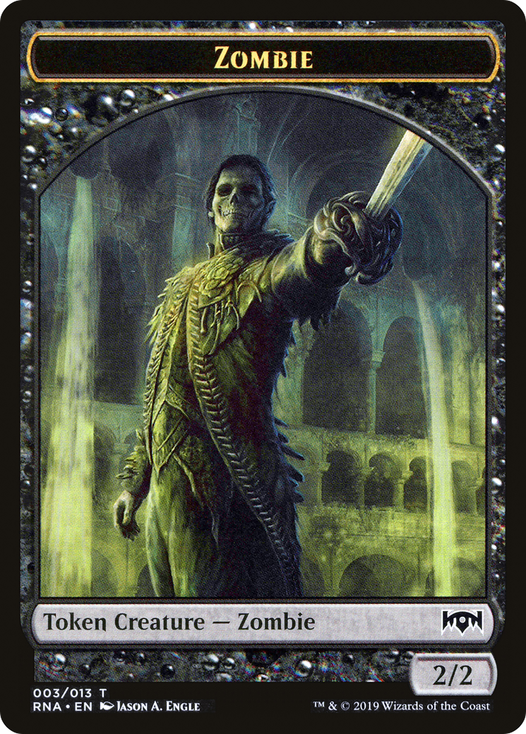 Zombie (TRNA-003) - Ravnica Allegiance Tokens - Premium MTG Single from Wizards of the Coast - Just $0.08! Shop now at Game Crave Tournament Store