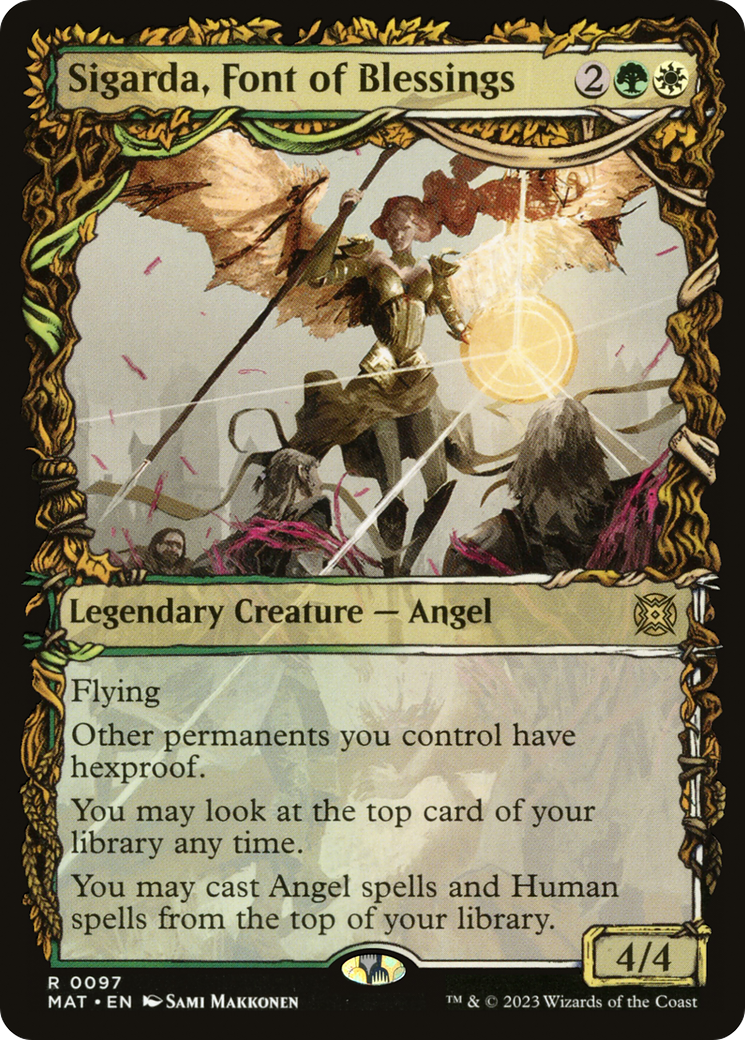 Sigarda, Font of Blessings (MAT-097) - March of the Machine: The Aftermath: (Showcase) - Premium MTG Single from Wizards of the Coast - Just $0.79! Shop now at Game Crave Tournament Store
