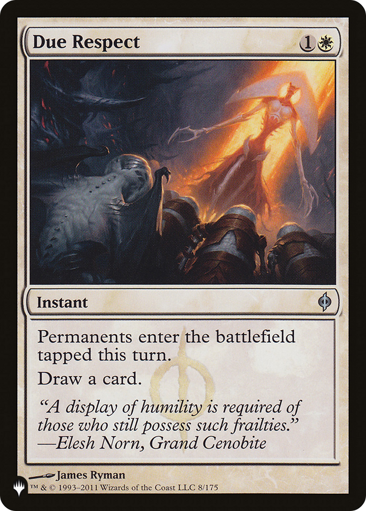 Due Respect (PLIST-965) - The List - Premium MTG Single from Wizards of the Coast - Just $0.25! Shop now at Game Crave Tournament Store