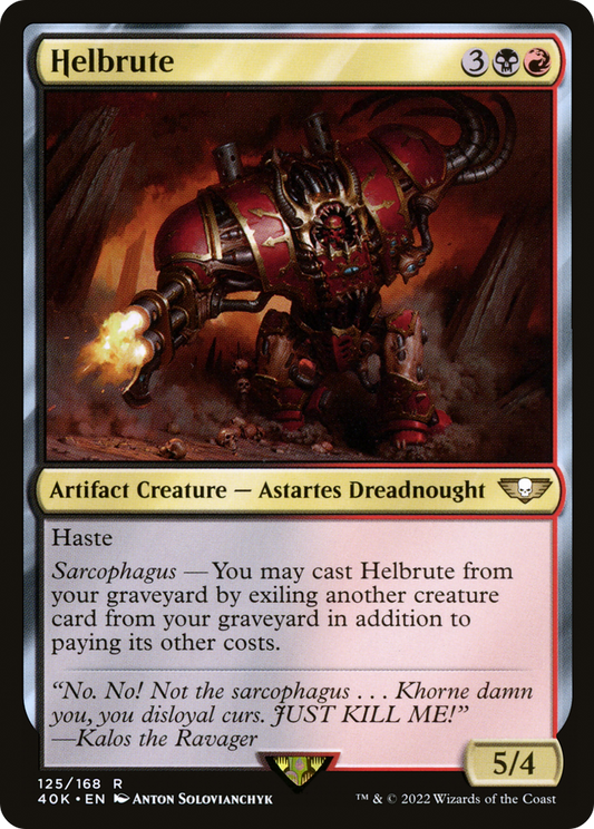 Helbrute (40K-125) - Warhammer 40,000 Commander - Premium MTG Single from Wizards of the Coast - Just $0.25! Shop now at Game Crave Tournament Store