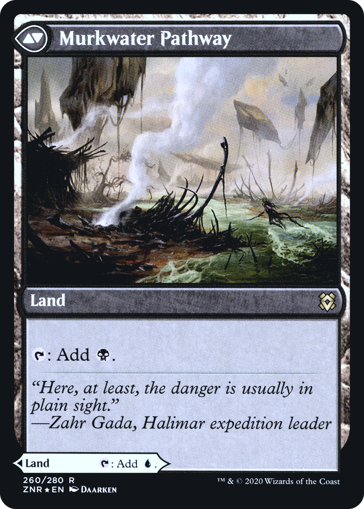Clearwater Pathway // Murkwater Pathway (PZNR-260S) - Zendikar Rising Promos Foil - Premium MTG Single from Wizards of the Coast - Just $1.23! Shop now at Game Crave Tournament Store