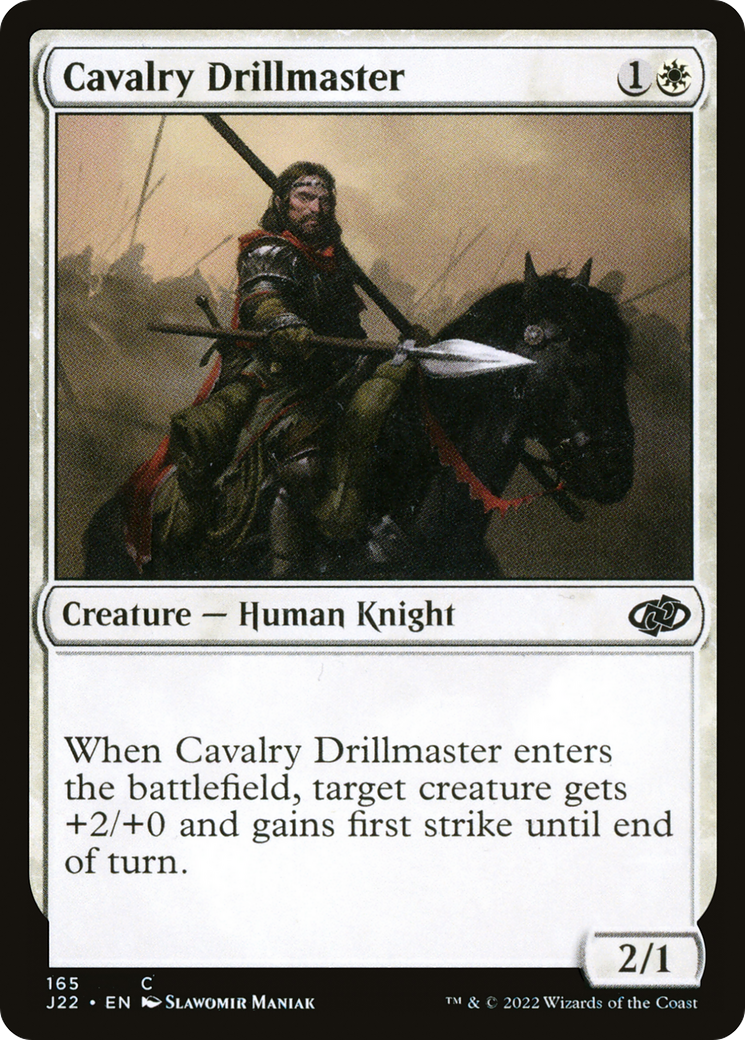 Cavalry Drillmaster (J22-165) - Jumpstart 2022 - Premium MTG Single from Wizards of the Coast - Just $0.25! Shop now at Game Crave Tournament Store