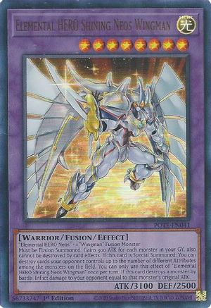 Elemental HERO Shining Neos Wingman (POTE-EN041) - Power of the Elements 1st Edition - Premium Yugioh Single from Konami - Just $0.80! Shop now at Game Crave Tournament Store