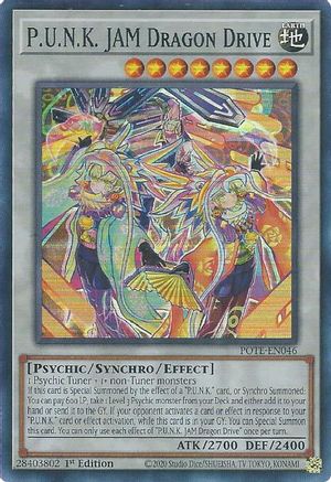 P.U.N.K. JAM Dragon Drive (POTE-EN046) - Power of the Elements Unlimited - Premium Yugioh Single from Konami - Just $0.08! Shop now at Game Crave Tournament Store