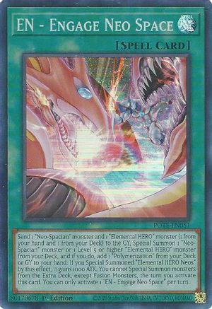 EN - Engage Neo Space (POTE-EN051) - Power of the Elements Unlimited - Premium Yugioh Single from Konami - Just $0.25! Shop now at Game Crave Tournament Store