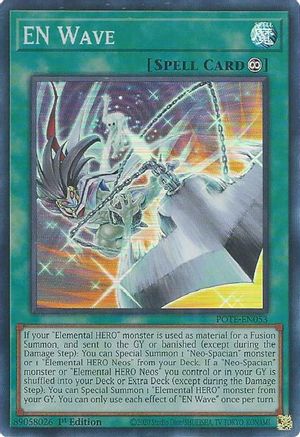 EN Wave (POTE-EN053) - Power of the Elements 1st Edition - Premium Yugioh Single from Konami - Just $0.25! Shop now at Game Crave Tournament Store