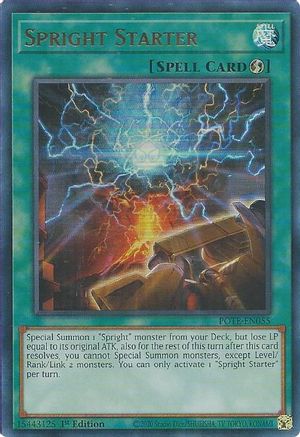 Spright Starter (POTE-EN055) - Power of the Elements Unlimited - Premium Yugioh Single from Konami - Just $2.39! Shop now at Game Crave Tournament Store