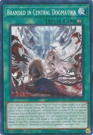 Branded in Central Dogmatika (POTE-EN058) - Power of the Elements 1st Edition - Premium Yugioh Single from Konami - Just $0.25! Shop now at Game Crave Tournament Store
