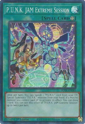 P.U.N.K. JAM Extreme Session (POTE-EN065) - Power of the Elements Unlimited - Premium Yugioh Single from Konami - Just $0.29! Shop now at Game Crave Tournament Store