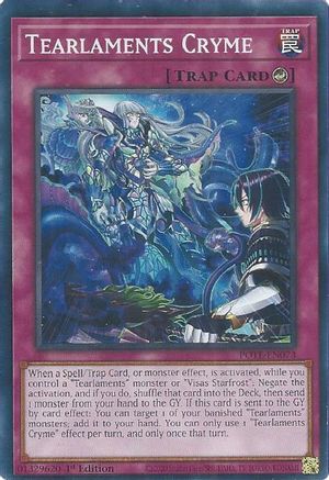 Tearlaments Cryme (POTE-EN073) - Power of the Elements 1st Edition - Premium Yugioh Single from Konami - Just $0.25! Shop now at Game Crave Tournament Store