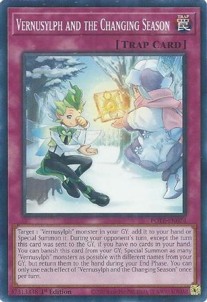 Vernusylph and the Changing Season (POTE-EN074) - Power of the Elements 1st Edition - Premium Yugioh Single from Konami - Just $0.08! Shop now at Game Crave Tournament Store