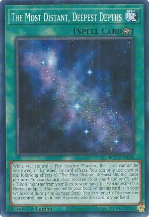 The Most Distant, Deepest Depths (POTE-EN090) - Power of the Elements 1st Edition - Premium Yugioh Single from Konami - Just $0.08! Shop now at Game Crave Tournament Store