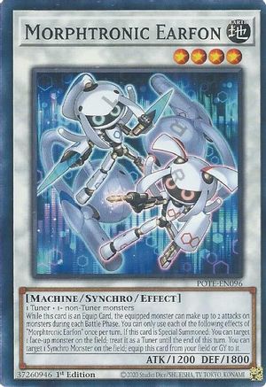 Morphtronic Earfon (POTE-EN096) - Power of the Elements Unlimited - Premium Yugioh Single from Konami - Just $0.08! Shop now at Game Crave Tournament Store