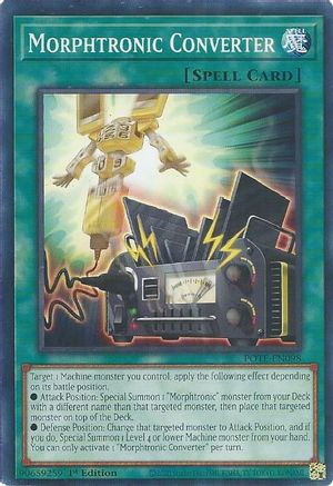 Morphtronic Converter (POTE-EN098) - Power of the Elements 1st Edition - Premium Yugioh Single from Konami - Just $0.08! Shop now at Game Crave Tournament Store