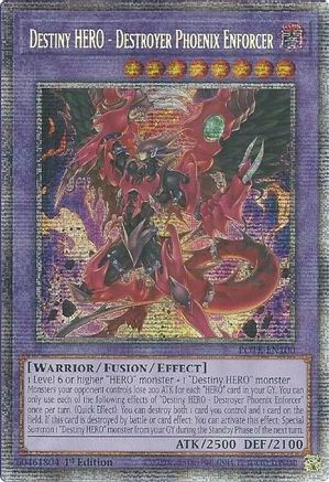 Destiny HERO - Destroyer Phoenix Enforcer (Starlight Rare) (POTE-EN100) - Power of the Elements Unlimited - Premium Yugioh Single from Konami - Just $32.56! Shop now at Game Crave Tournament Store