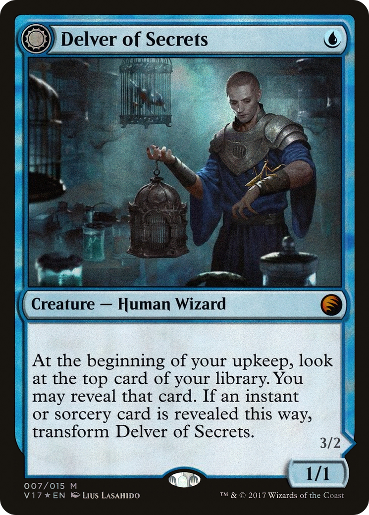 Delver of Secrets // Insectile Aberration (V17-007) - From the Vault: Transform: (Double Faced Transform) Foil - Premium MTG Single from Wizards of the Coast - Just $2.67! Shop now at Game Crave Tournament Store