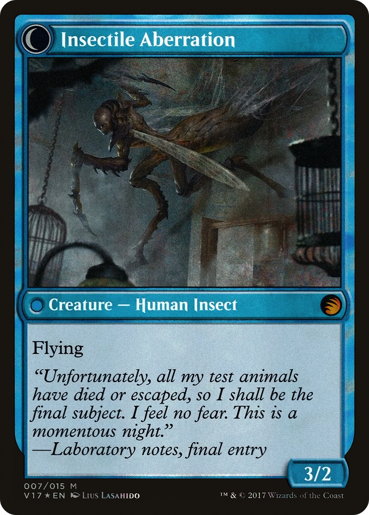Delver of Secrets // Insectile Aberration (V17-007) - From the Vault: Transform: (Double Faced Transform) Foil - Premium MTG Single from Wizards of the Coast - Just $2.67! Shop now at Game Crave Tournament Store