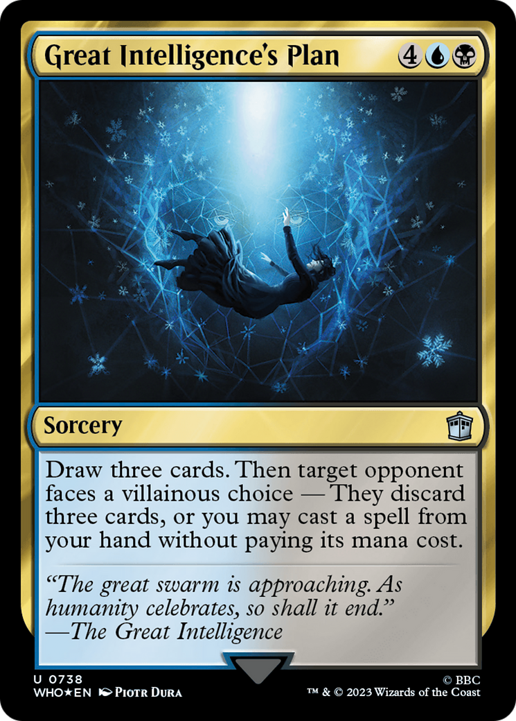 Great Intelligence's Plan (WHO-738) - Doctor Who Foil - Premium MTG Single from Wizards of the Coast - Just $1.45! Shop now at Game Crave Tournament Store