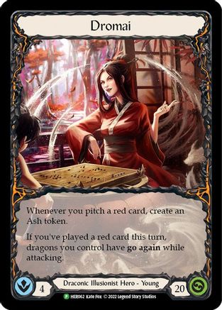 Dromai (HER062) - Flesh and Blood: Promo Cards Cold Foil - Premium Flesh And Blood Single from Legend Story Studios - Just $2.94! Shop now at Game Crave Tournament Store