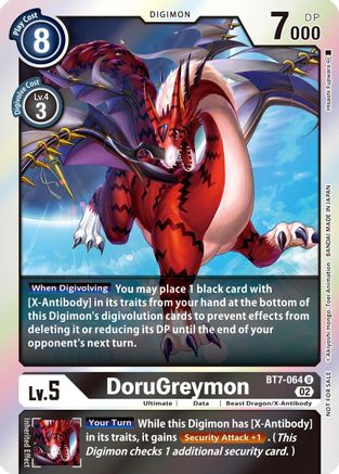 DoruGreymon (Official Tournament Pack Vol. 6) (BT7-064) - Next Adventure Foil - Premium Digimon Single from Bandai - Just $0.08! Shop now at Game Crave Tournament Store