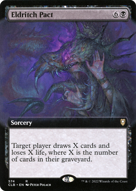 Eldritch Pact (CLB-574) - Commander Legends: Battle for Baldur's Gate: (Extended Art) Foil - Premium MTG Single from Wizards of the Coast - Just $0.08! Shop now at Game Crave Tournament Store