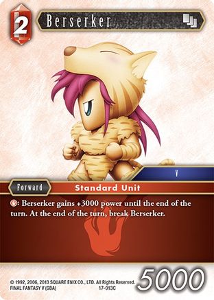 Berserker (REBELLION'S CALL) - Premium Final Fantasy Single from Rebellion's Call - Just $0.25! Shop now at Game Crave Tournament Store