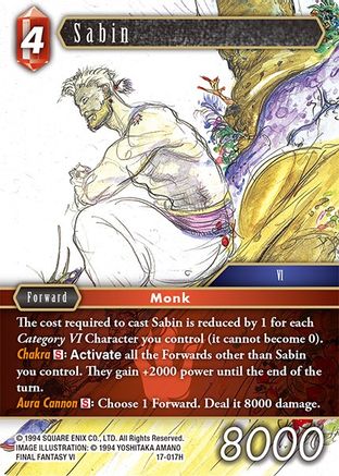 Sabin (REBELLION'S CALL) - Premium Final Fantasy Single from Rebellion's Call - Just $0.77! Shop now at Game Crave Tournament Store