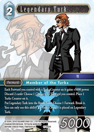 Legendary Turk (REBELLION'S CALL) - Premium Final Fantasy Single from Rebellion's Call - Just $0.25! Shop now at Game Crave Tournament Store