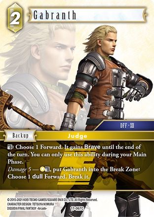 Gabranth (REBELLION'S CALL) - Premium Final Fantasy Single from Rebellion's Call - Just $0.25! Shop now at Game Crave Tournament Store
