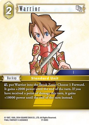 Warrior (REBELLION'S CALL) Foil - Premium Final Fantasy Single from Rebellion's Call - Just $0.31! Shop now at Game Crave Tournament Store