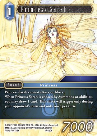 Princess Sarah (REBELLION'S CALL) Foil - Premium Final Fantasy Single from Rebellion's Call - Just $0.42! Shop now at Game Crave Tournament Store