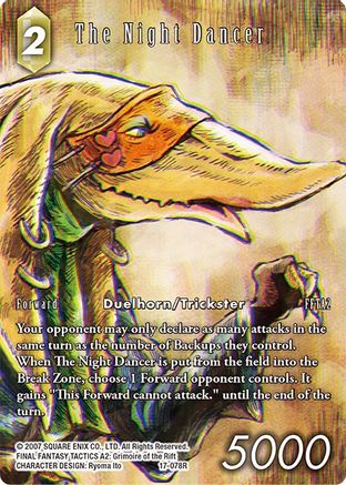 The Night Dancer (Full Art) (REBELLION'S CALL) Foil - Premium Final Fantasy Single from Rebellion's Call - Just $4.90! Shop now at Game Crave Tournament Store