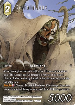 Scarmiglione (Full Art) (REBELLION'S CALL) Foil - Premium Final Fantasy Single from Rebellion's Call - Just $3.97! Shop now at Game Crave Tournament Store