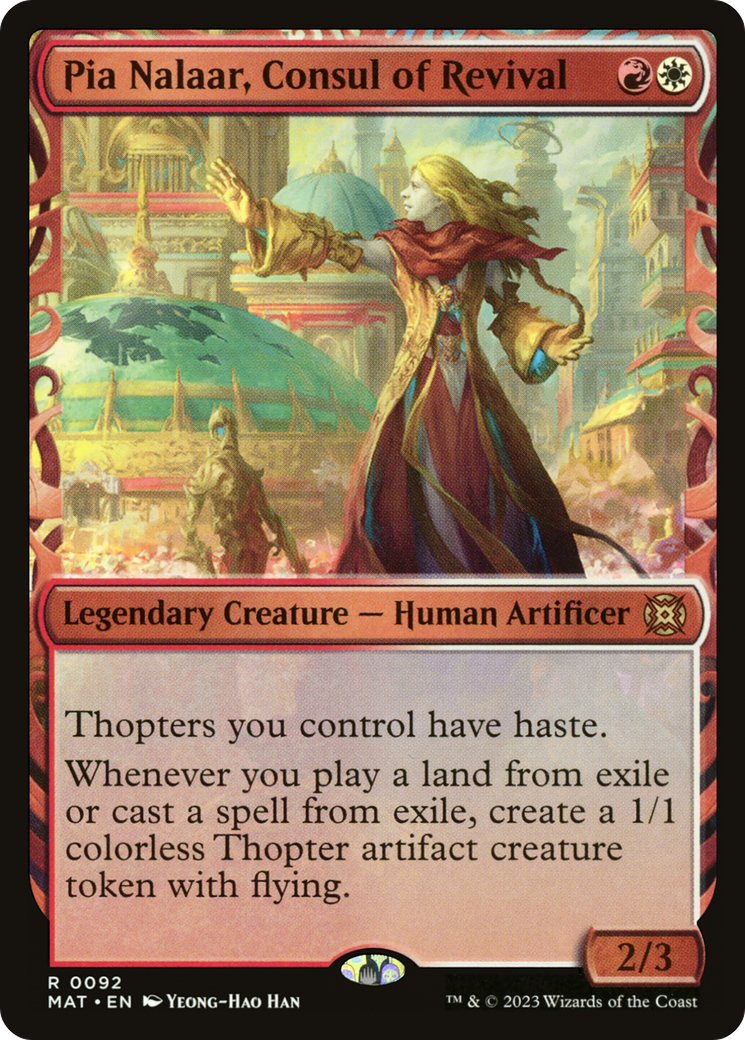 Pia Nalaar, Consul of Revival (MAT-092) - March of the Machine: The Aftermath: (Showcase) - Premium MTG Single from Wizards of the Coast - Just $0.08! Shop now at Game Crave Tournament Store