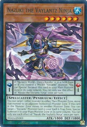 Nazuki the Vaylantz Ninja (TAMA-EN003) - Tactical Masters 1st Edition - Premium Yugioh Single from Konami - Just $0.25! Shop now at Game Crave Tournament Store