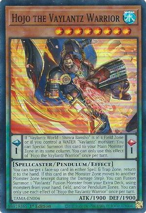 Hojo the Vaylantz Warrior (TAMA-EN004) - Tactical Masters 1st Edition - Premium Yugioh Single from Konami - Just $0.25! Shop now at Game Crave Tournament Store