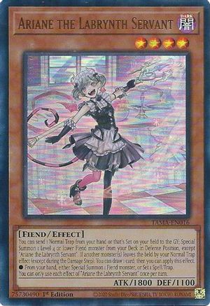 Ariane the Labrynth Servant (TAMA-EN016) - Tactical Masters 1st Edition - Premium Yugioh Single from Konami - Just $0.74! Shop now at Game Crave Tournament Store
