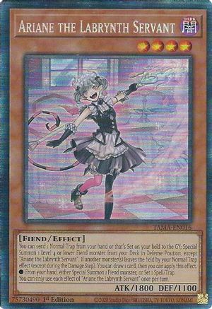 Ariane the Labrynth Servant (CR) (TAMA-EN016) - Tactical Masters 1st Edition - Premium Yugioh Single from Konami - Just $7.08! Shop now at Game Crave Tournament Store
