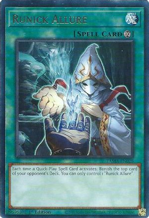 Runick Allure (TAMA-EN028) - Tactical Masters 1st Edition - Premium Yugioh Single from Konami - Just $0.25! Shop now at Game Crave Tournament Store